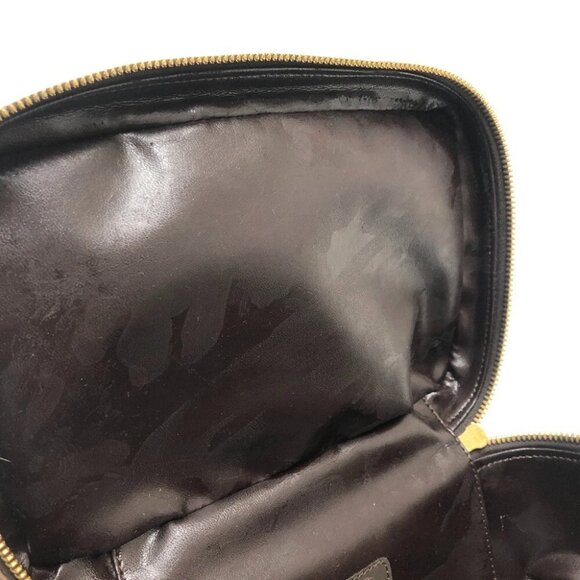 GUCCI 032.1956 Old Gucci Bamboo Hand Bag Pouch Vanity bag Brown/GoldHardware - Picture 2 of 14